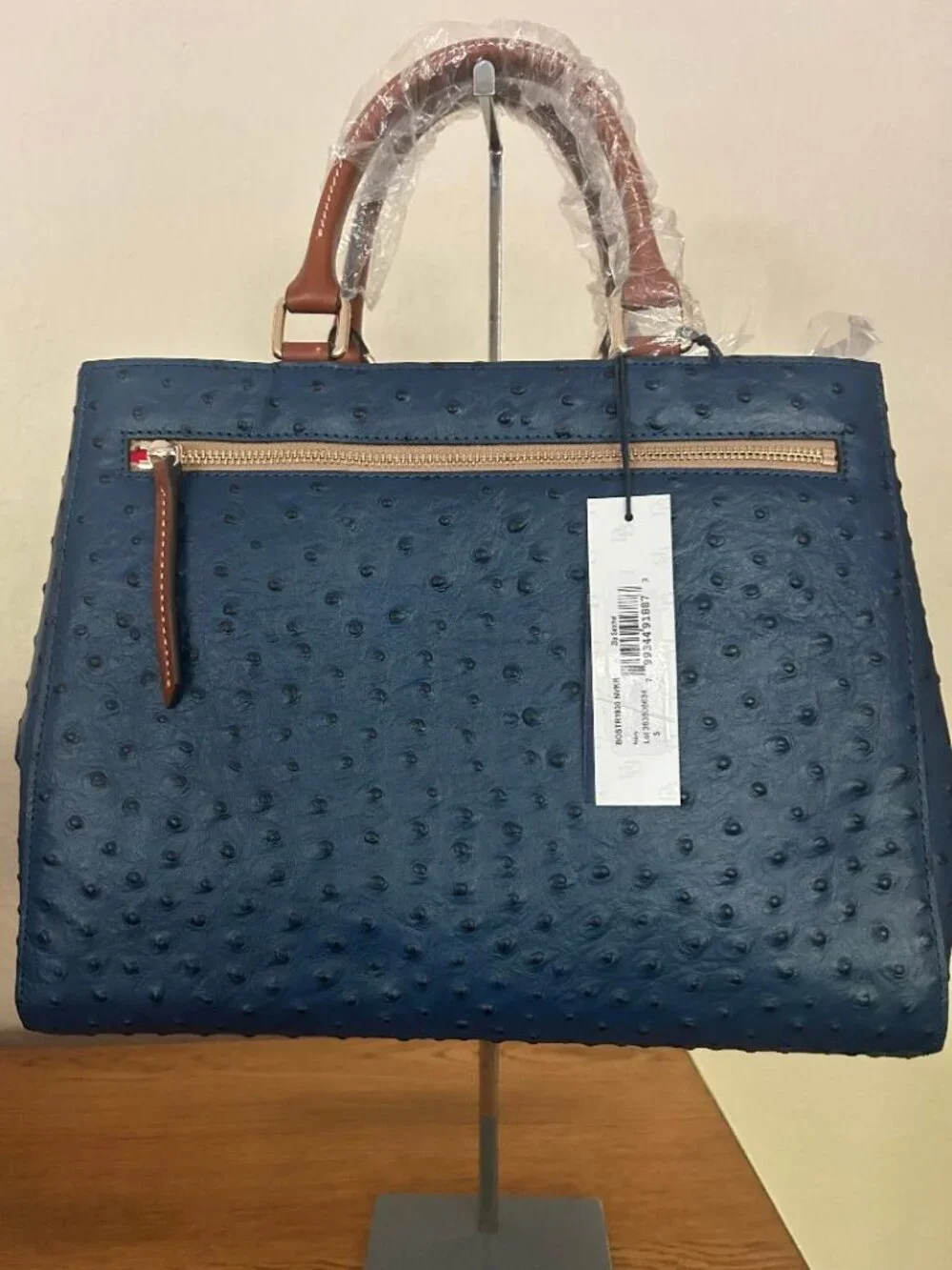Dooney & Bourke Ostrich Embossed Leather Satchel